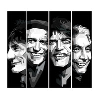 The Rolling Stones Black Portrait  (Print Only)