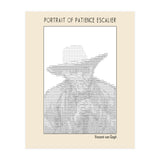Portrait Of Patience Escalier Vincent Van Gogh Ascii Art (Print Only) thumbnail