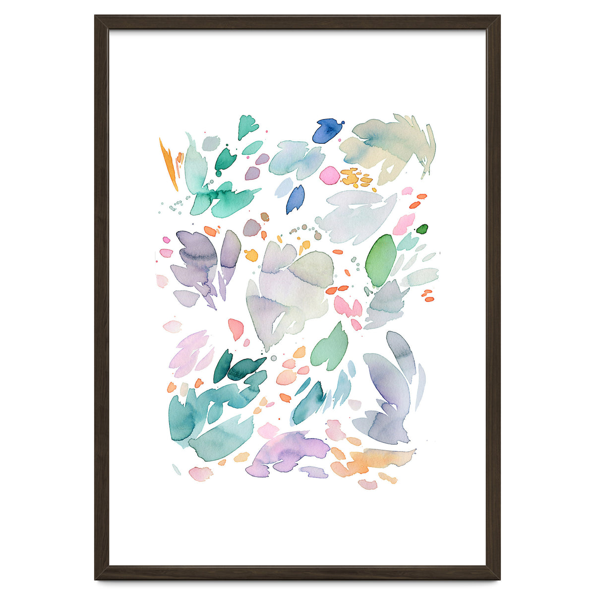 Abstract Watercolor Summer Flowers II