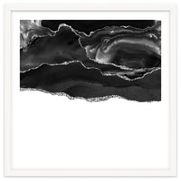 Black & Silver Agate Texture 05