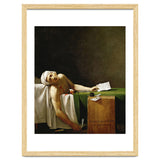 Jean Paul Marat, dead in his bathtub, assassinated by Charlotte Corday in 1793. JACQUES LOUIS DAVID. thumbnail