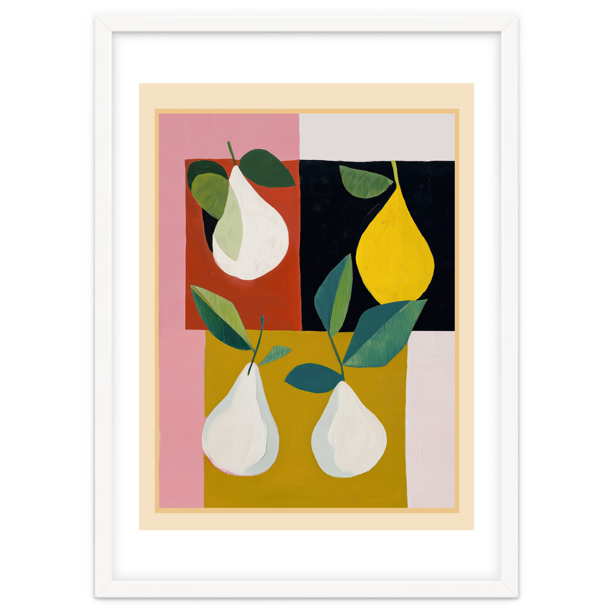 Modern Pears Still Life II