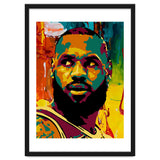 LeBron James Colorful abstract thumbnail