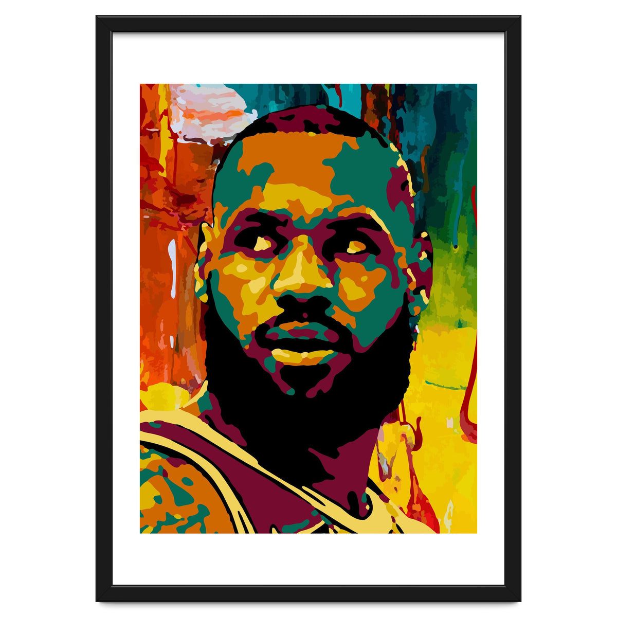 LeBron James Colorful abstract