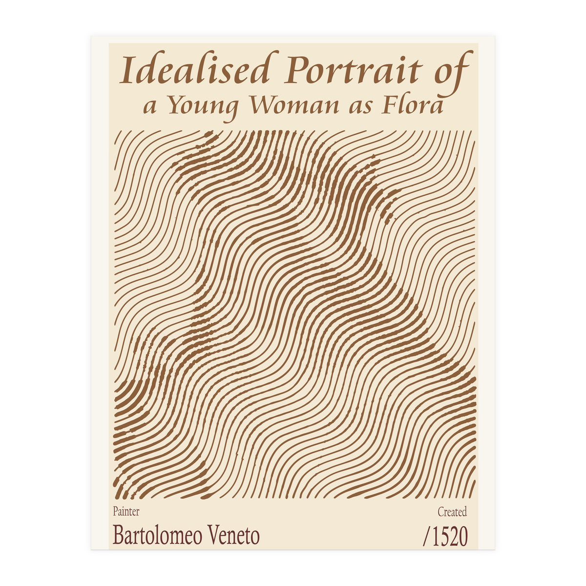 Idealised Portrait Of A Young Woman As Flora – Bartolomeo Veneto (1520) (Print Only)