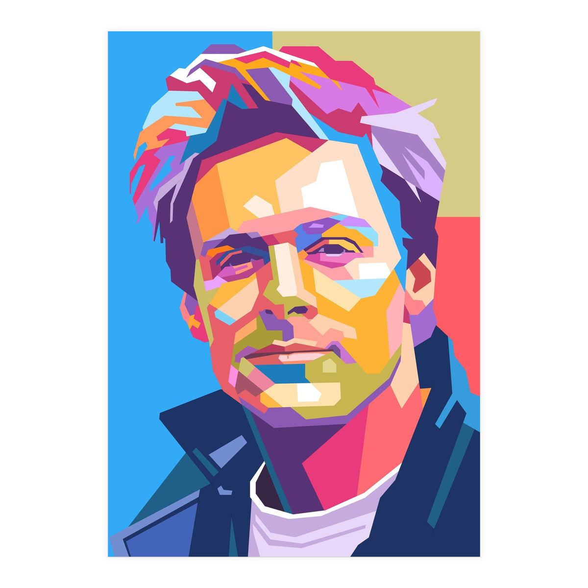 Bryan Adams pop art portrait (Print Only)