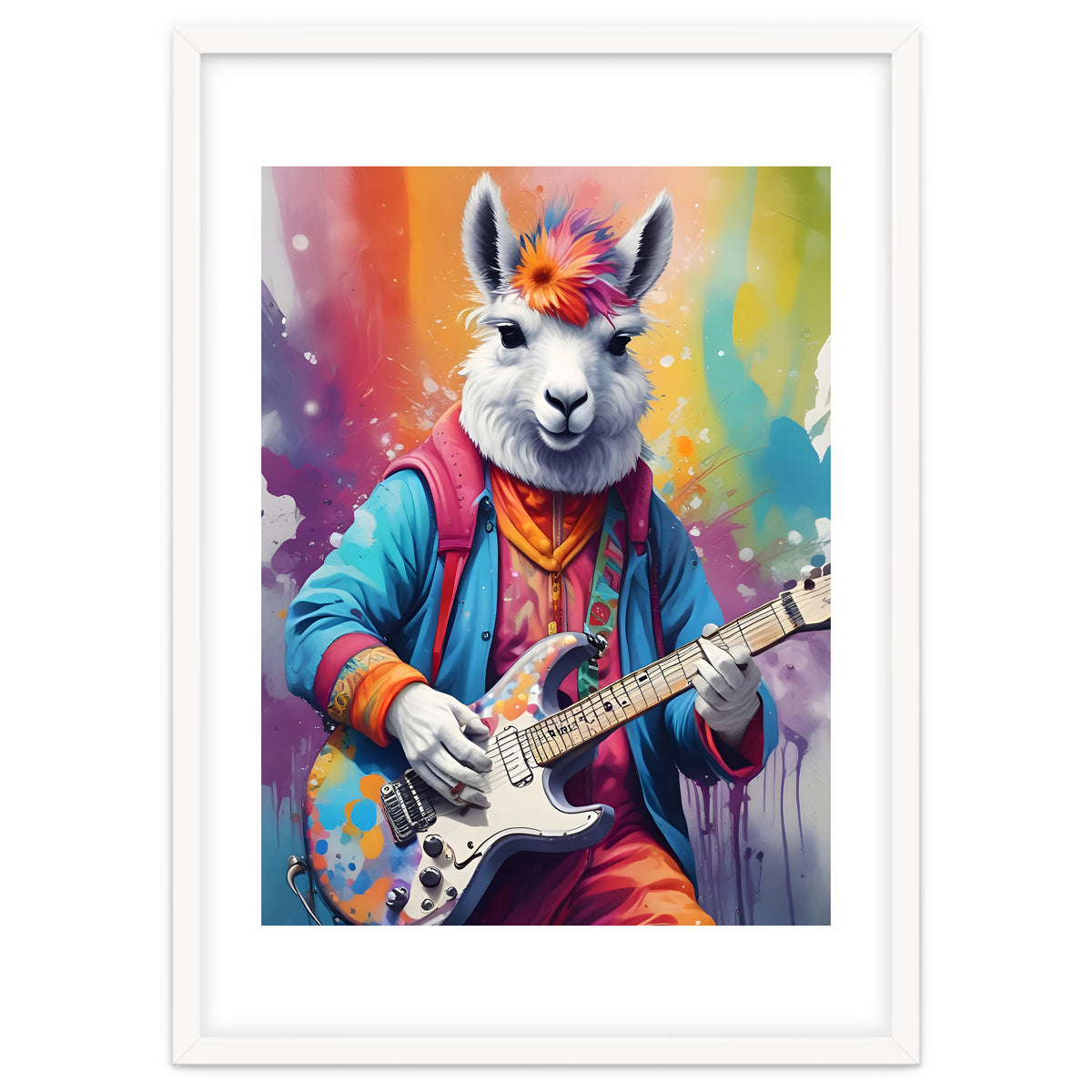 Lama Plays Guitar