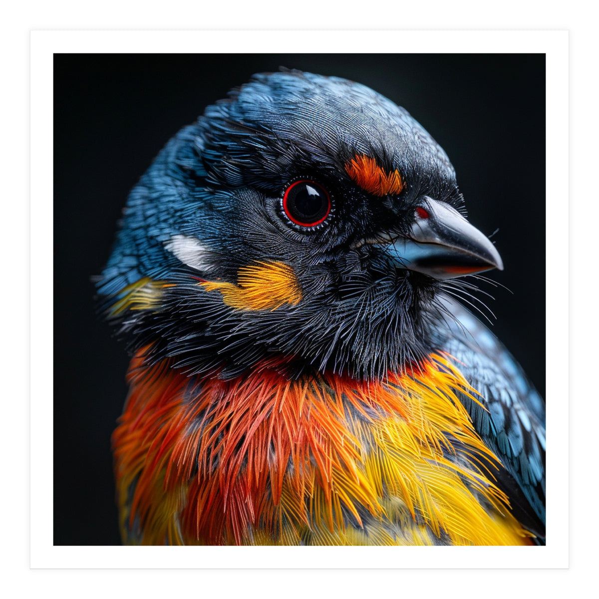 Close Up Of A Colorful Bird In The Wild (Print Only)
