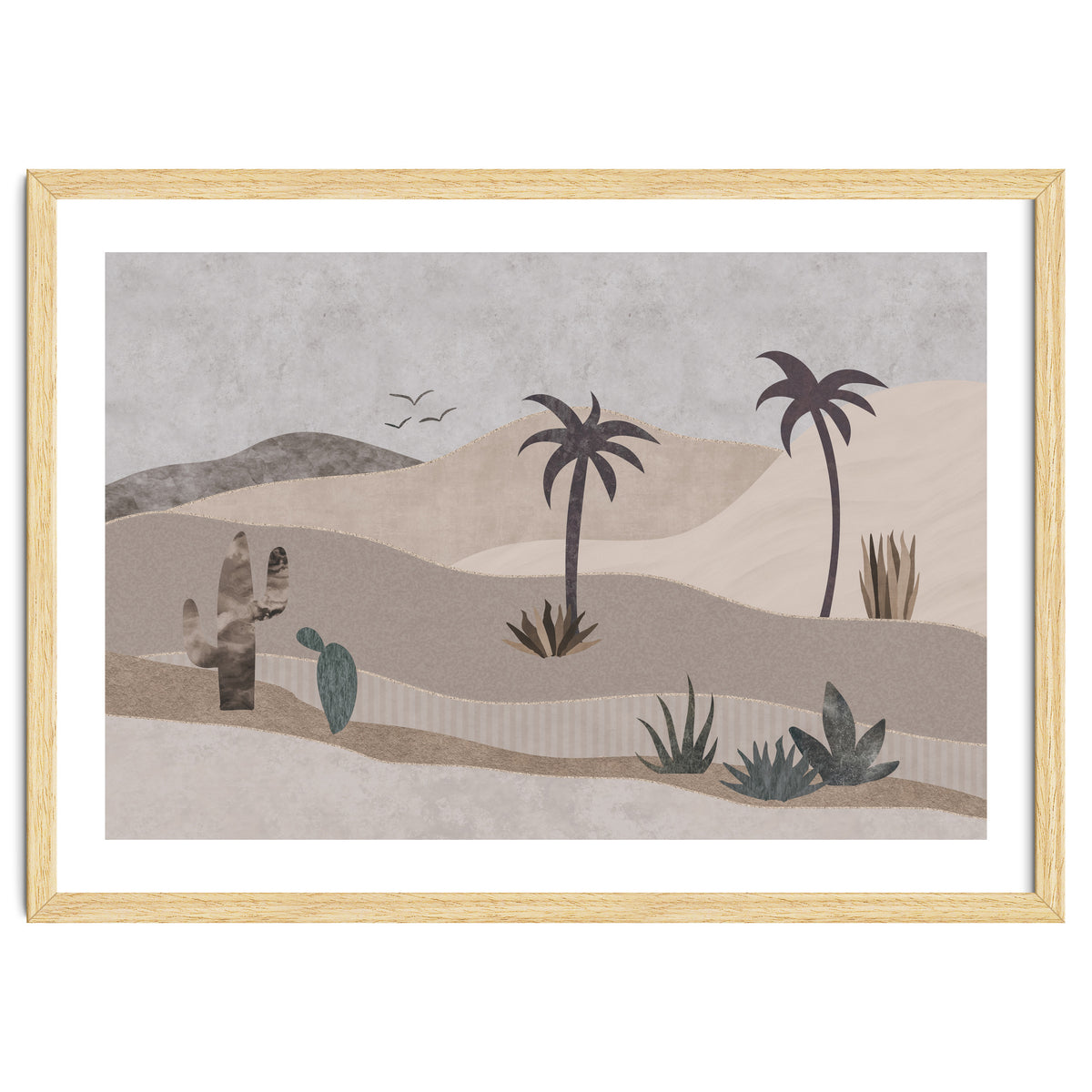 Abstract Landscape Calm Oasis