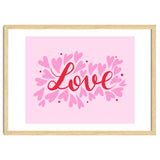 Love hearts - pink and red thumbnail
