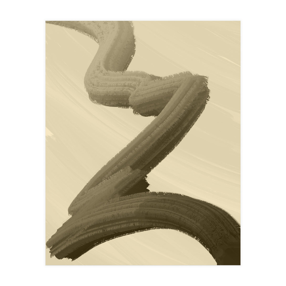 Brushstrokes in Sepia (Print Only)