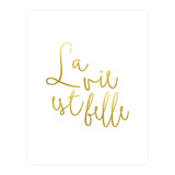 La vie est belle #society6 #typography #buyart (Print Only) thumbnail
