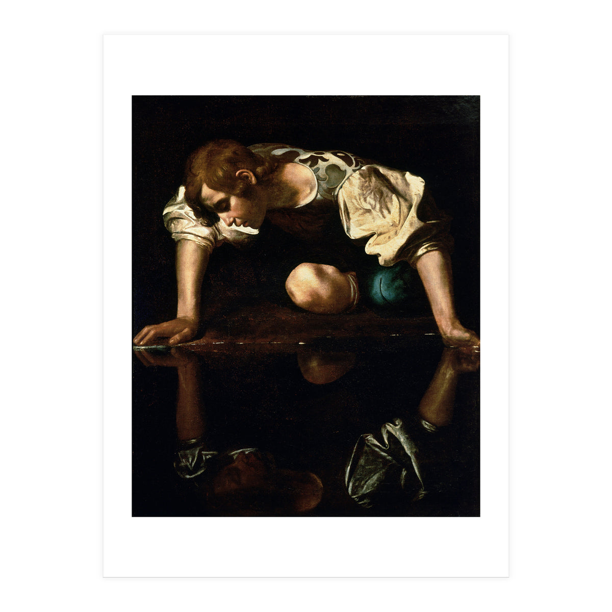 Caravaggio – Narcissus (ca. 1600) | Dramatic Baroque Masterpiece (Print Only)