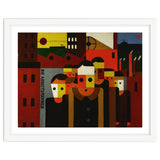 Die Arbeitsmaenner - The Workmen. Oil on canvas. thumbnail