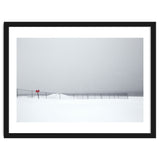 Fence in the winter seascape thumbnail