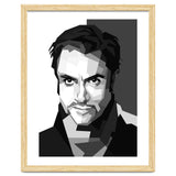 Simon Le Bon British Singer Black Illustration thumbnail