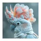 Close Up Of A White Cockatoo With Pink Crest (Print Only) thumbnail