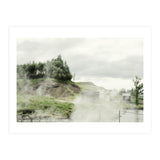 A natural hot spring landscape where steam rises - Iceland  (Print Only) thumbnail
