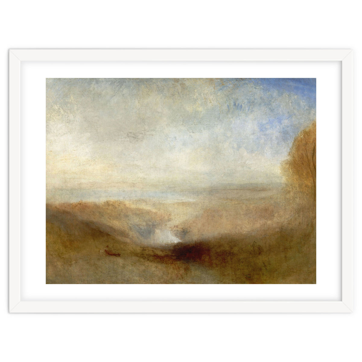 'Landscape with a River and a Bay in the Background', 1835, Oil on canvas, 123 x 93 cm.