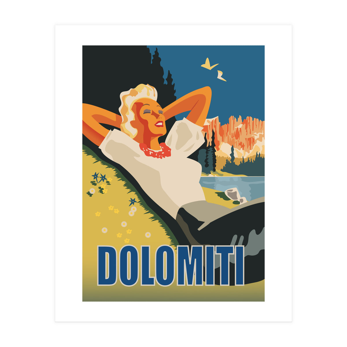 Dolomiti Sunbath (Print Only)