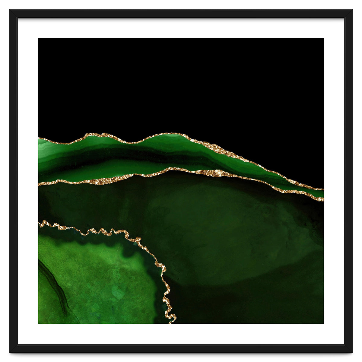 Green & Gold Agate Texture 05