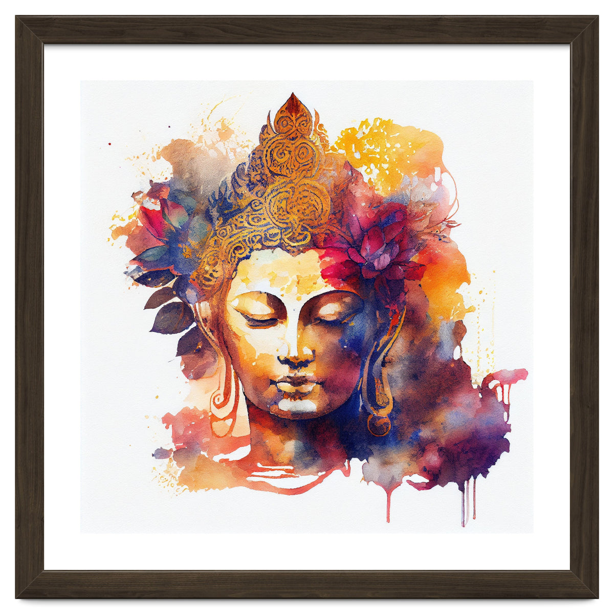 Lotus Bloom Buddha Portrait