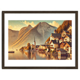 Vintage Hallstatt Poster, Austria thumbnail