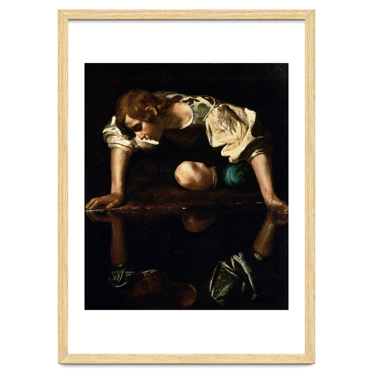 Caravaggio – Narcissus (ca. 1600) | Dramatic Baroque Masterpiece