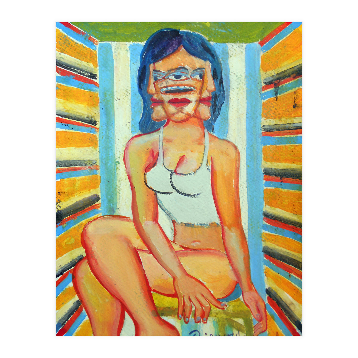 Mujer En La Silla 11 (Print Only)