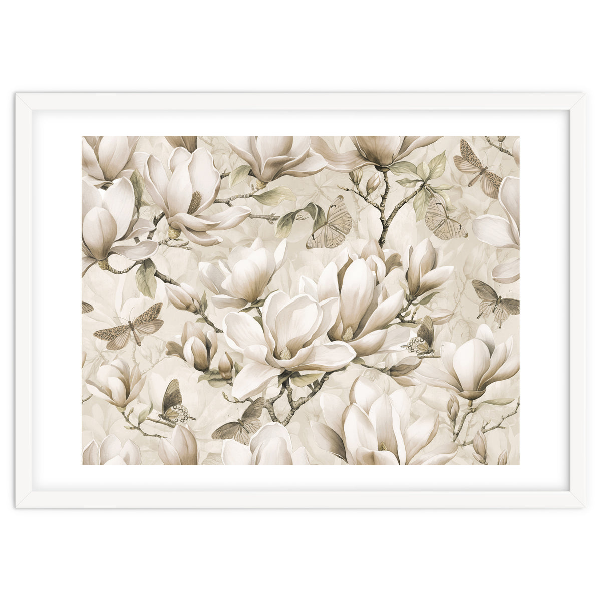 Magnolia And Butterfly Cream