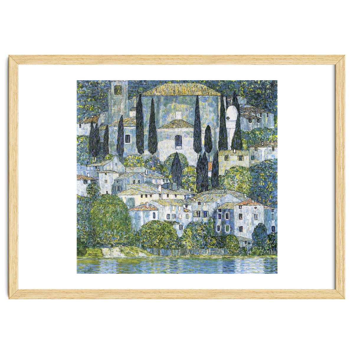 Gustav Klimt – Kirche in Cassone (1913) | Vibrant Landscape Masterpiece Art Print