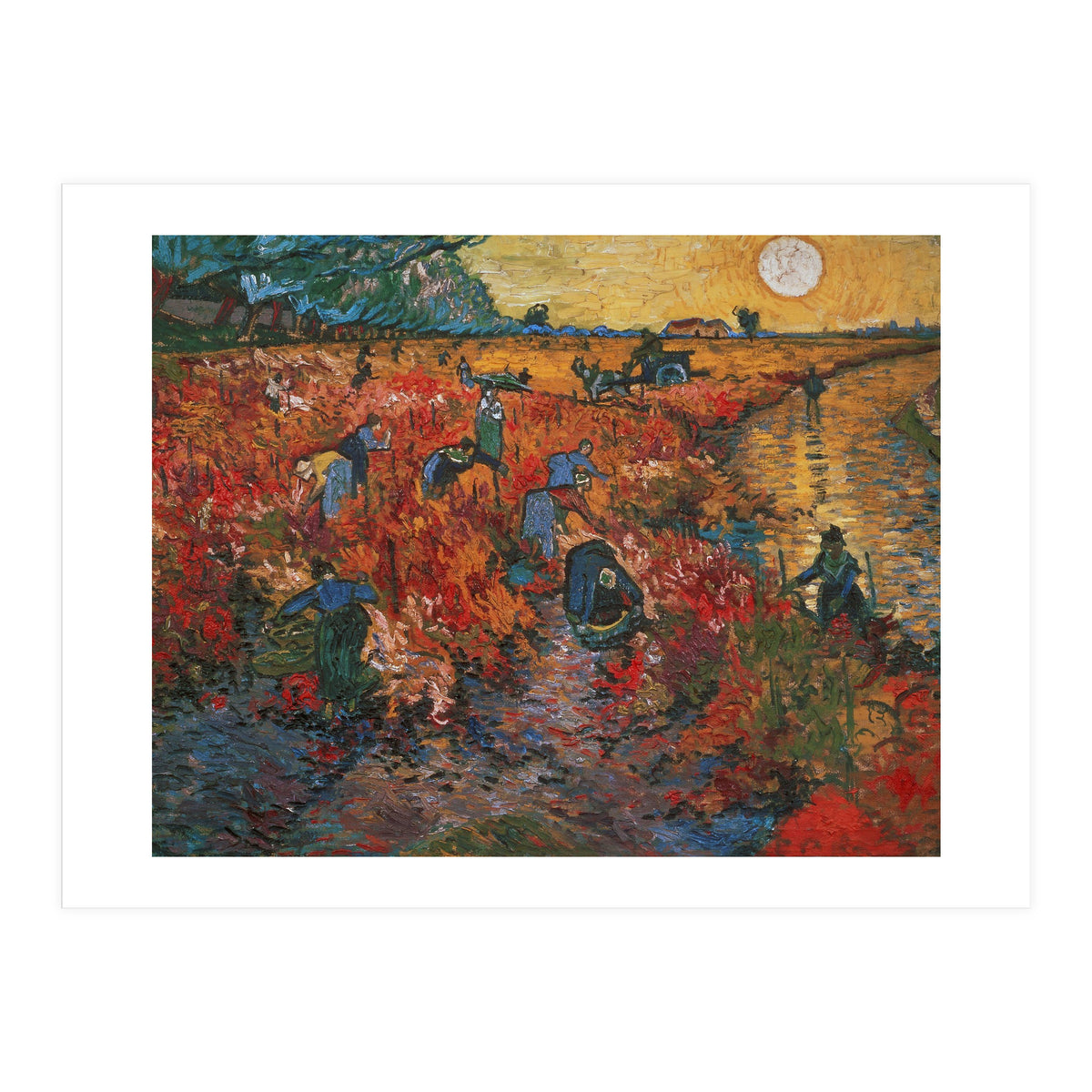 The red Vineyard at Arles,1888. Canvas,73 x 91 cm. (Print Only)