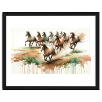 Galloping Horse Herd