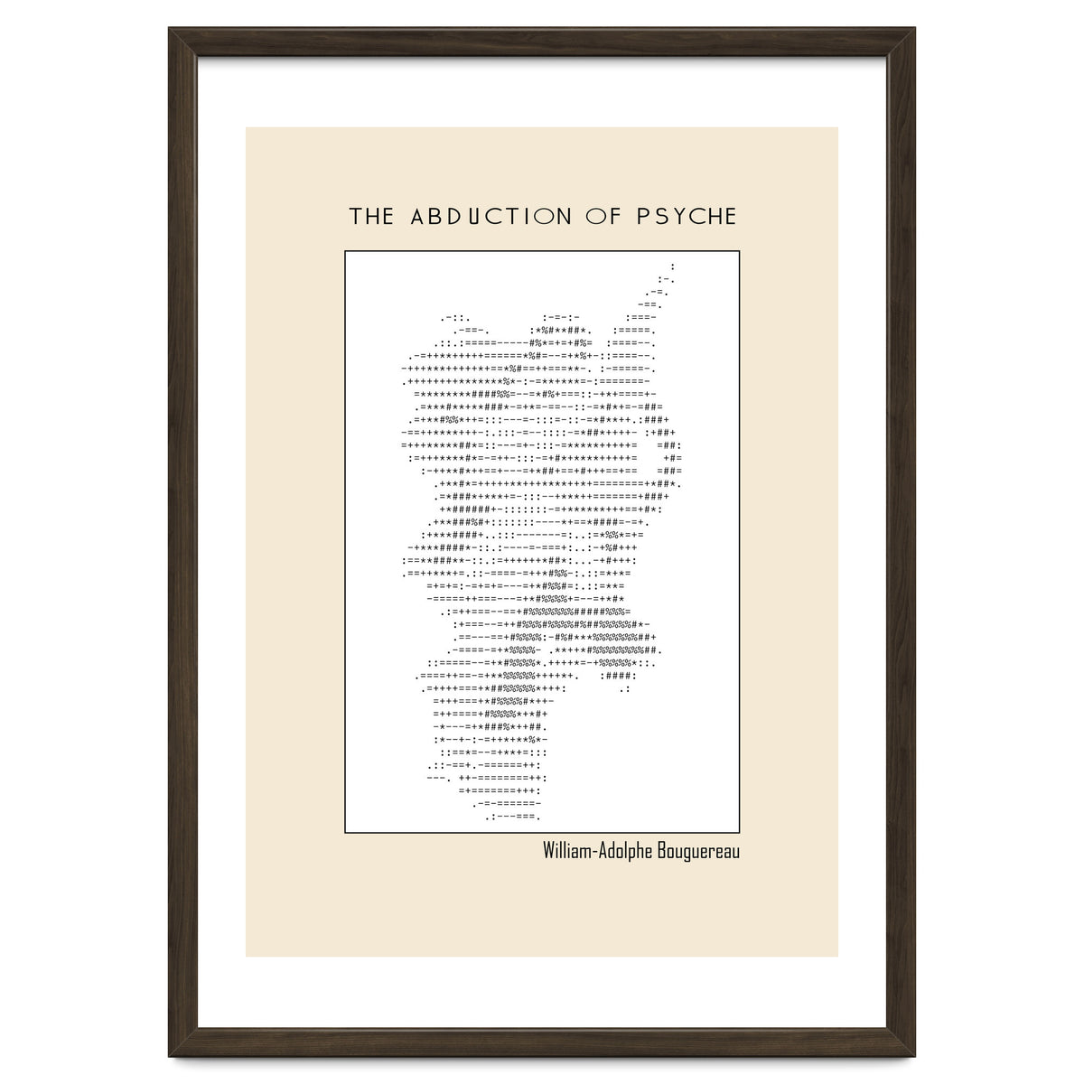 The Abduction of Psyche (1895) – William-Adolphe Bouguereau (ascii art)