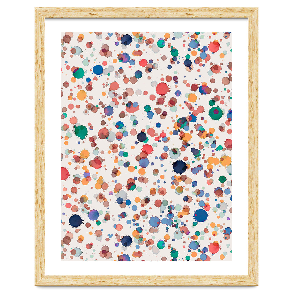 Drops Watercolor Texture Blue