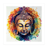 Rainbow Mandala Buddha Portrait (Print Only) thumbnail