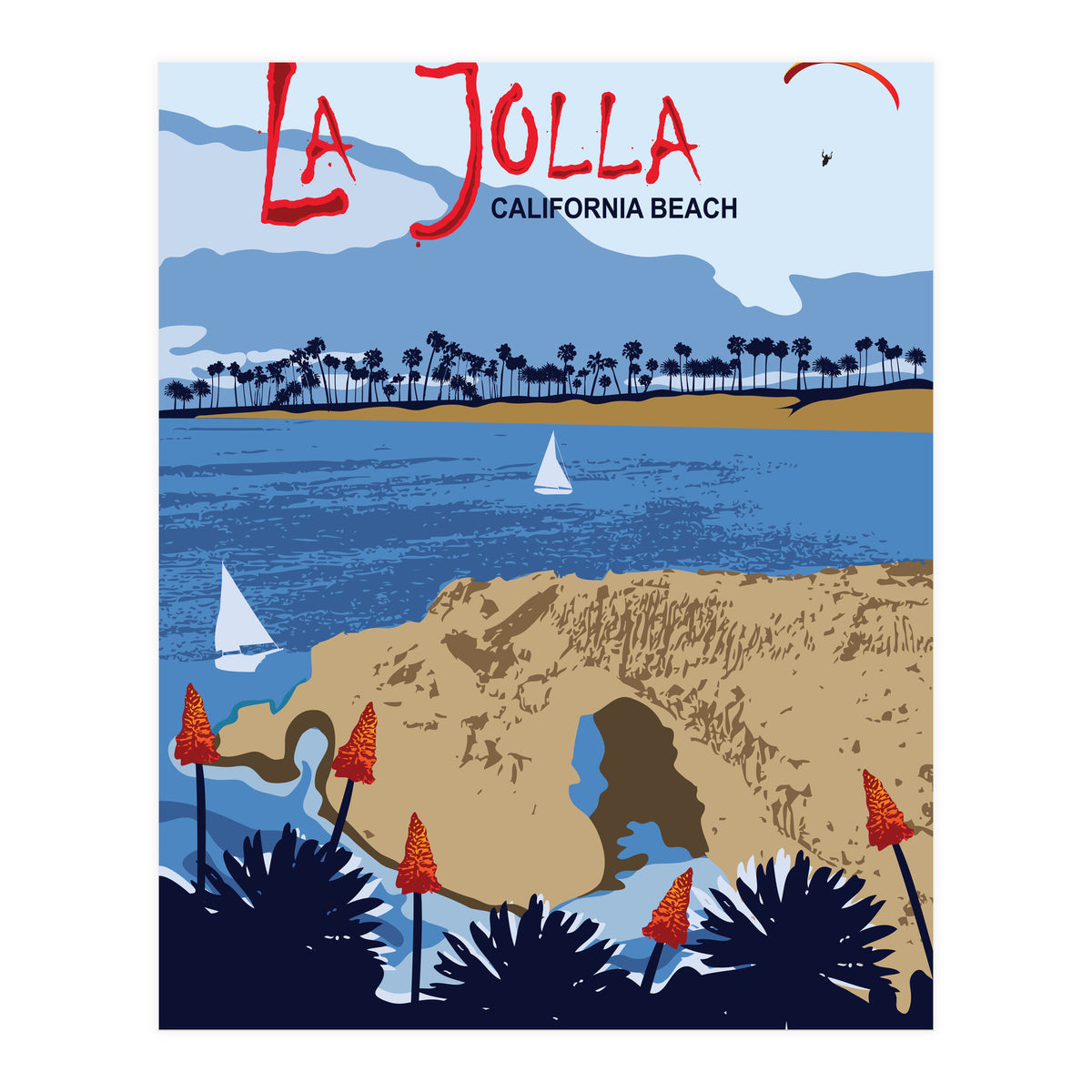 La Jolla Beach, California (Print Only)