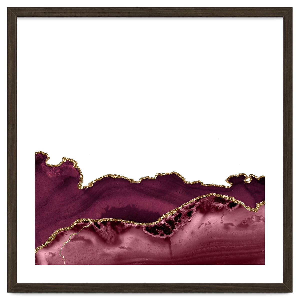 Burgundy & Gold Agate Texture 30