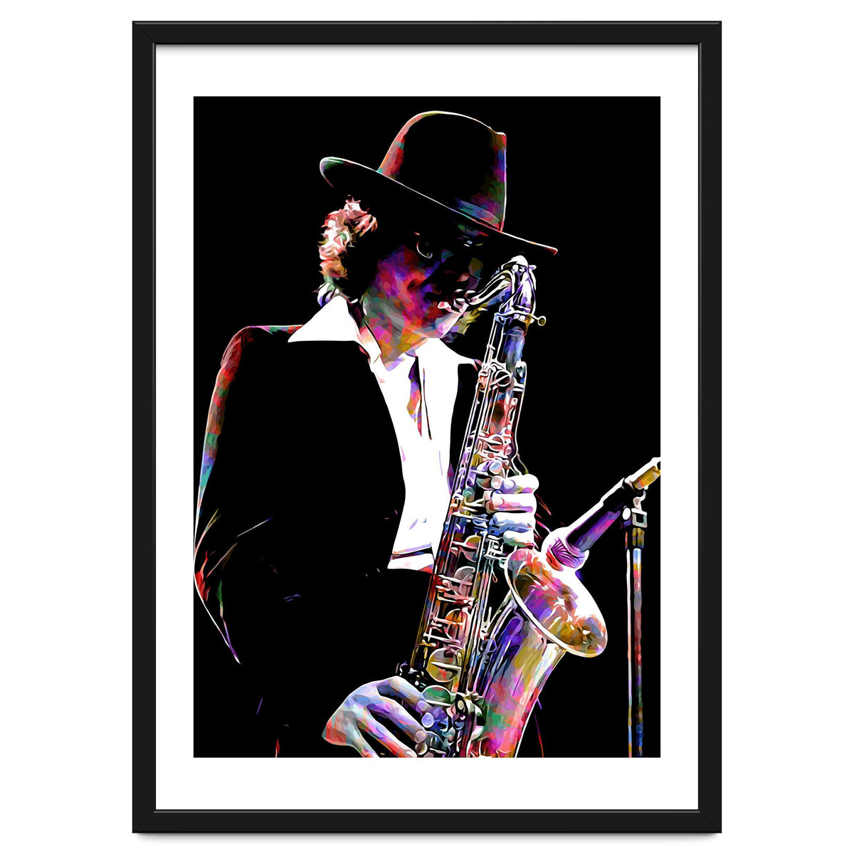 Gato Barbieri  Argentine Jazz Saxophonist Colorful Art