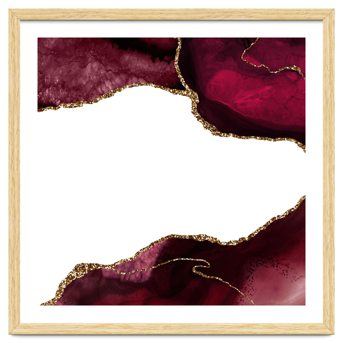 Burgundy & Gold Agate Texture 29