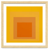 JOSEF ALBERS - HOMAGE TO THE SQUARE YELLOW ORANGE 2. HIGH RESOLUTION thumbnail