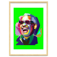 Ray Charles Jazz Singer Pop Art Illustration