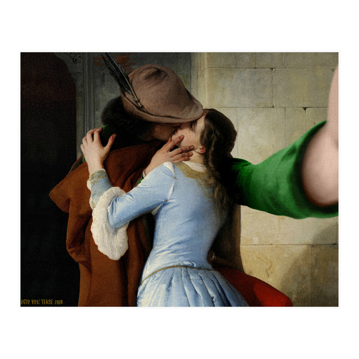 Francesco Hayez - The Kiss - Selfie (Print Only)