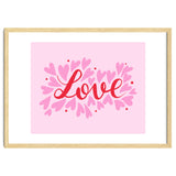 Love hearts - pink and red thumbnail
