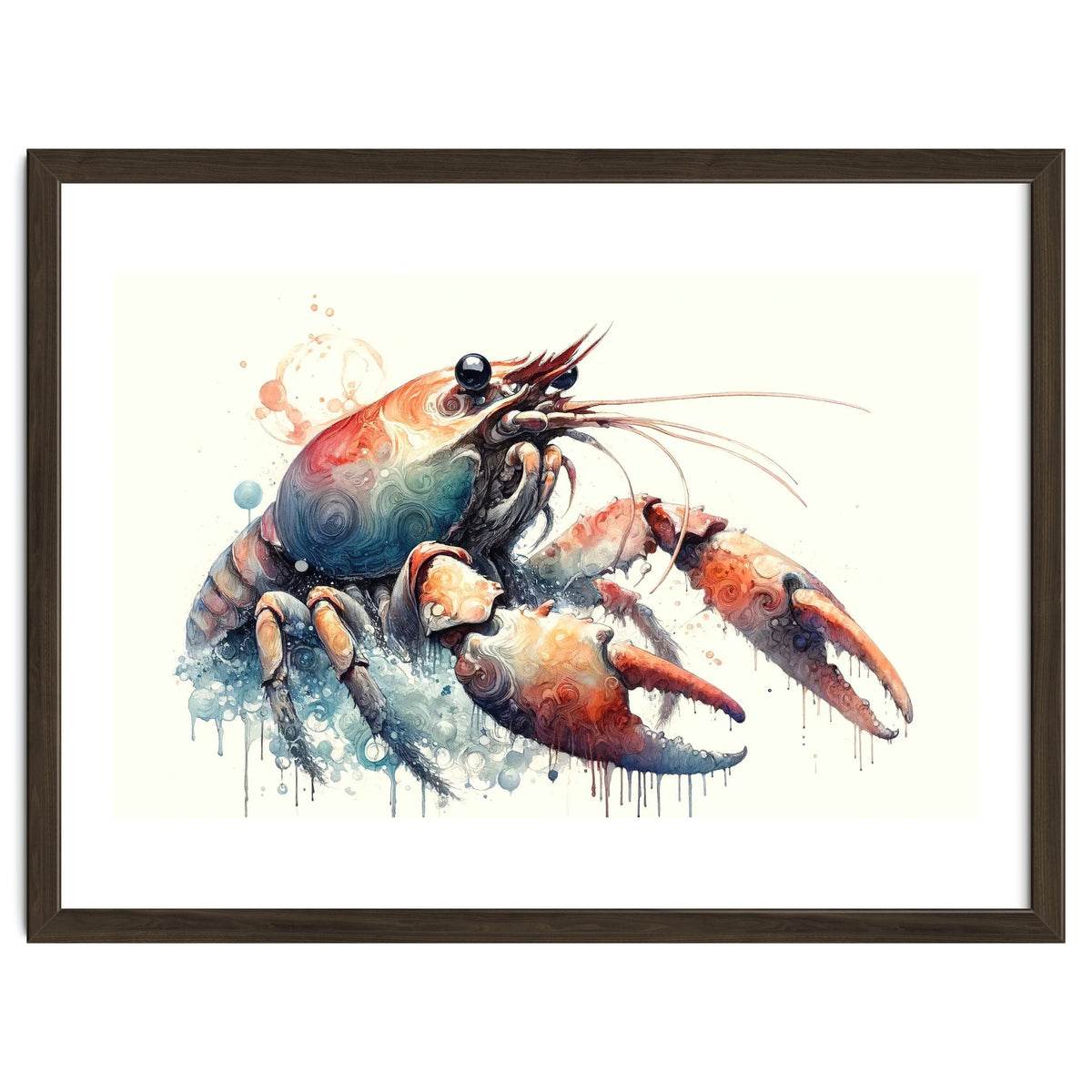 Colorful Lobster Watercolor