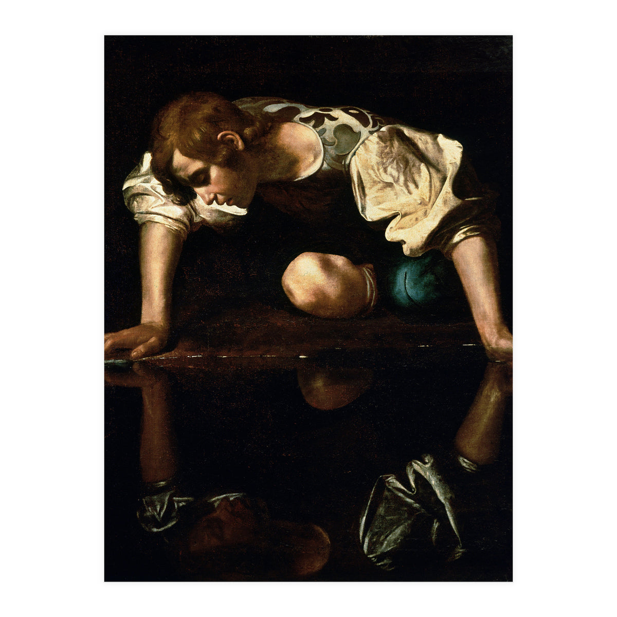 Caravaggio – Narcissus (ca. 1600) | Dramatic Baroque Masterpiece (Print Only)