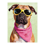Cool Dog with Sunglasses – Funky Bandana  (Print Only) thumbnail