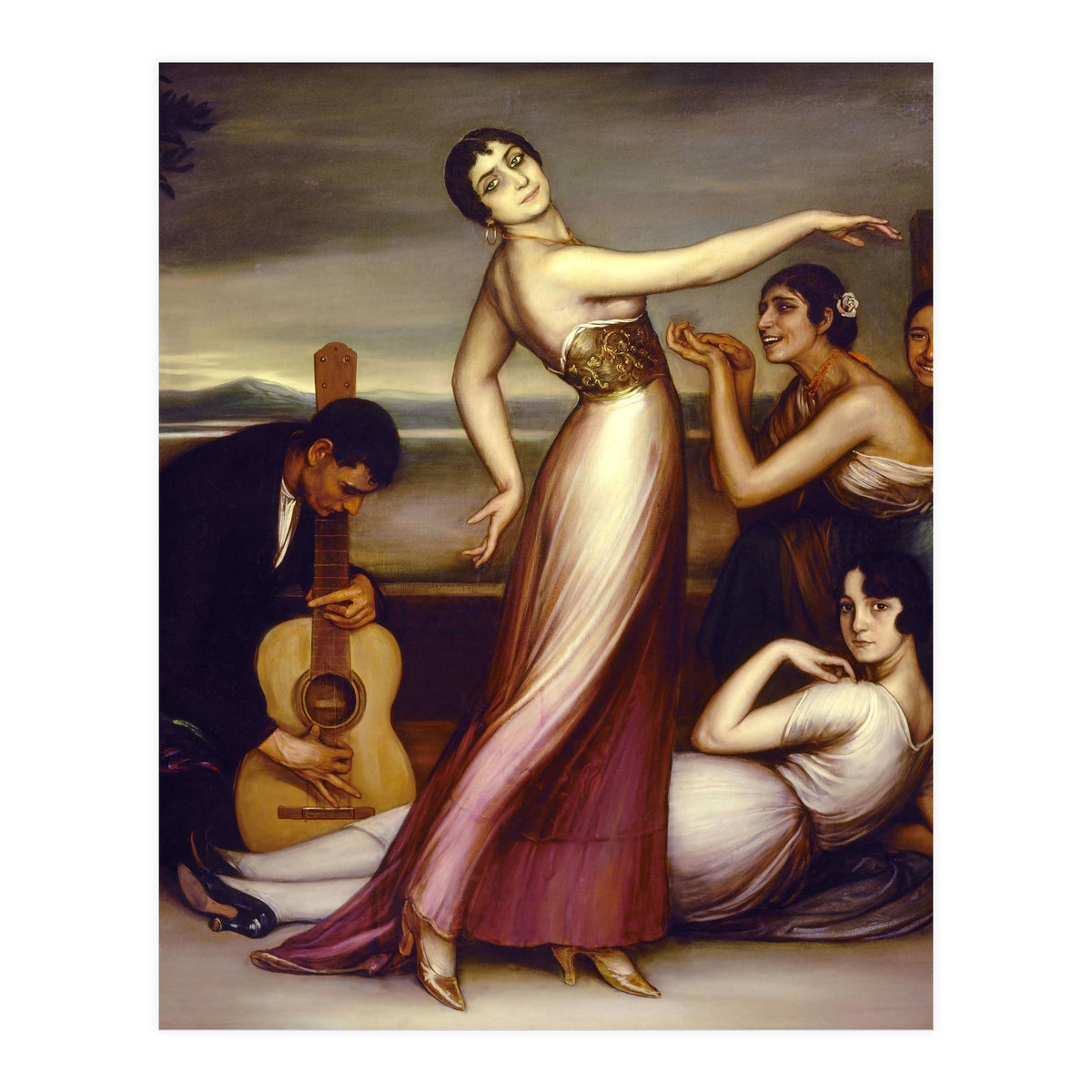 An Allegory of Happiness - 1917 - oil on canvas - 161x157 cm. (Print Only)