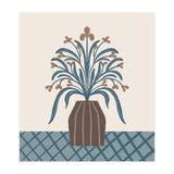 Earthy Modern Vase with Florals (Print Only) thumbnail