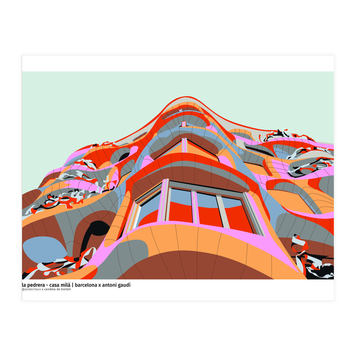 La Pedrera by Antoni Gaudi - Barcelona (Print Only)